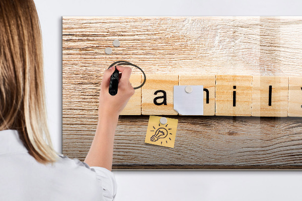 Tableau magnétique effaçable Un ensemble pour présenter des photos au mur