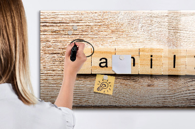 Tableau magnétique effaçable Un ensemble pour présenter des photos au mur