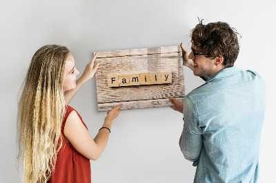 Tableau magnétique effaçable Un ensemble pour présenter des photos au mur