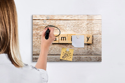 Tableau magnétique effaçable Un ensemble pour présenter des photos au mur