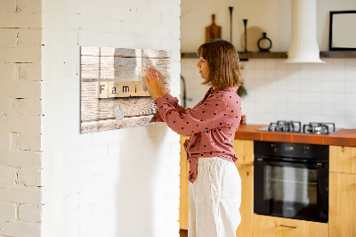 Tableau magnétique effaçable Un ensemble pour présenter des photos au mur