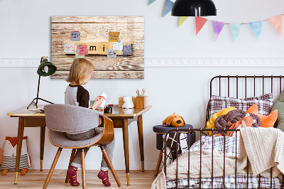 Tableau magnétique effaçable Un ensemble pour présenter des photos au mur