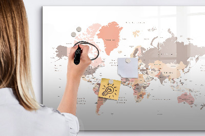Tableau effaçable magnétique Une carte mentale avec vos photos préférées