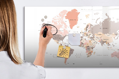 Tableau effaçable magnétique Une carte mentale avec vos photos préférées
