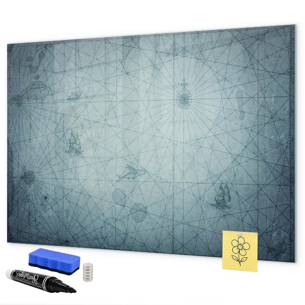 Tableau magnétique effaçable Un tableau élégant pour les notes et les photos