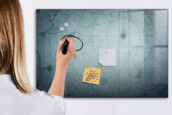 Tableau magnétique effaçable Un tableau élégant pour les notes et les photos