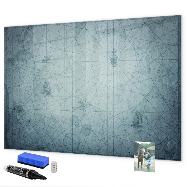 Tableau magnétique effaçable Un tableau élégant pour les notes et les photos