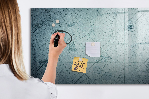 Tableau magnétique effaçable Un tableau élégant pour les notes et les photos
