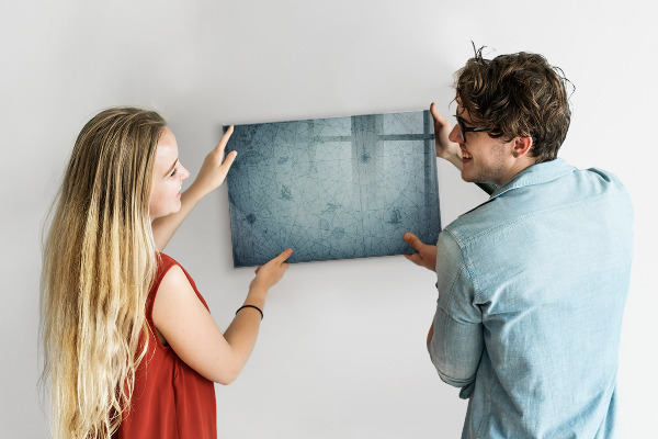 Tableau magnétique effaçable Un tableau élégant pour les notes et les photos