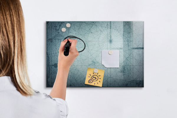 Tableau magnétique effaçable Un tableau élégant pour les notes et les photos