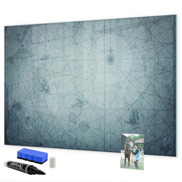 Tableau magnétique effaçable Un tableau élégant pour les notes et les photos