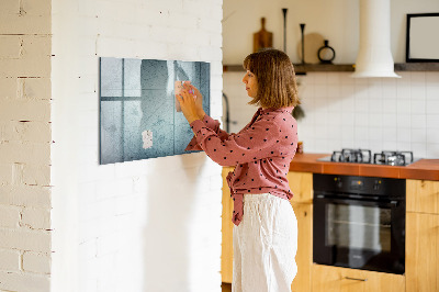 Tableau magnétique effaçable Un tableau élégant pour les notes et les photos