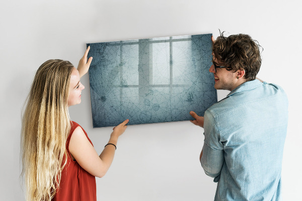 Tableau magnétique effaçable Un tableau élégant pour les notes et les photos