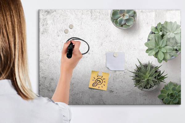Tableau magnétique effaçable Un tableau élégant pour présenter des photos