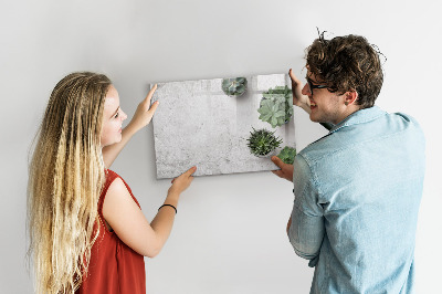 Tableau magnétique effaçable Un tableau élégant pour présenter des photos