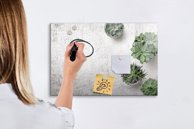 Tableau magnétique effaçable Un tableau élégant pour présenter des photos
