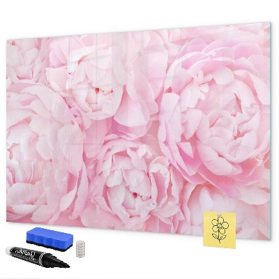 Tableau magnétique effaçable Motif floral avec espace pour photos