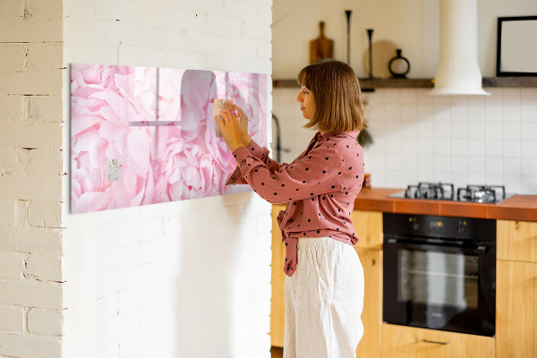 Tableau magnétique effaçable Motif floral avec espace pour photos