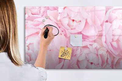 Tableau magnétique effaçable Motif floral avec espace pour photos