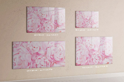 Tableau magnétique effaçable Motif floral avec espace pour photos