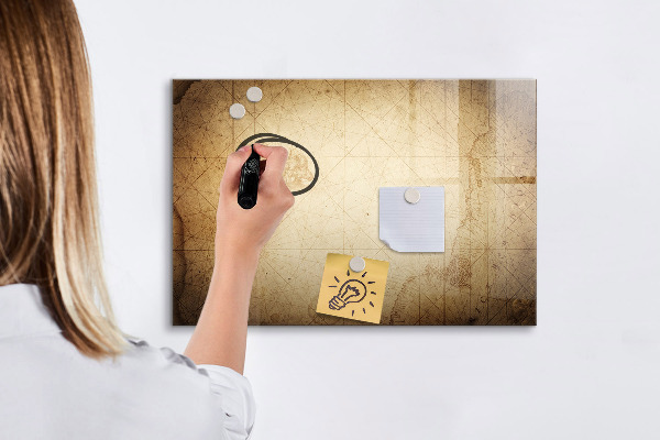 Tableau effaçable magnétique Tableau de notes avec photos et accessoires