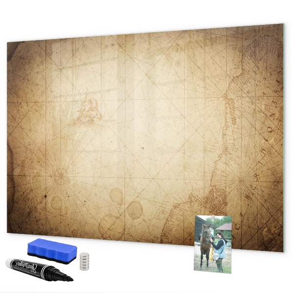 Tableau effaçable magnétique Tableau de notes avec photos et accessoires