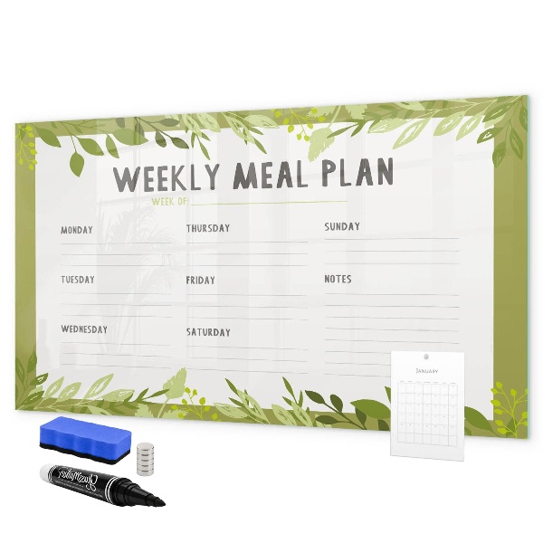 Tableau magnétique effaçable Menu de la semaine