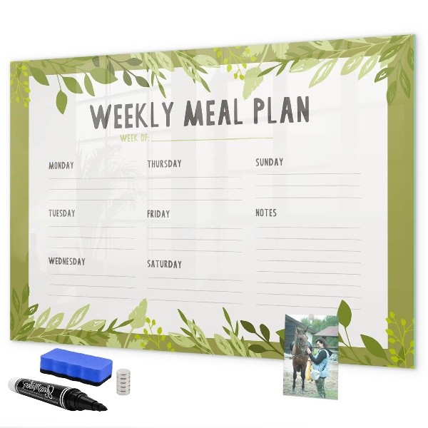 Tableau magnétique effaçable Menu de la semaine
