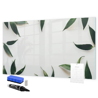 Tableau magnétique effaçable Tableau mémo élégant avec des plantes