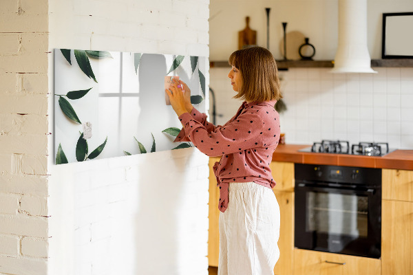 Tableau magnétique effaçable Tableau mémo élégant avec des plantes