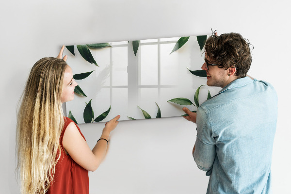 Tableau magnétique effaçable Tableau mémo élégant avec des plantes