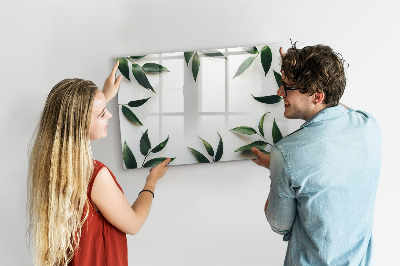 Tableau magnétique effaçable Tableau mémo élégant avec des plantes