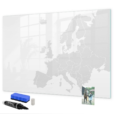 Tableau effaçable magnétique Affiche interactive pour photos et notes