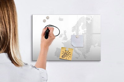 Tableau effaçable magnétique Affiche interactive pour photos et notes
