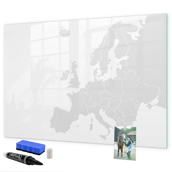 Tableau effaçable magnétique Affiche interactive pour photos et notes