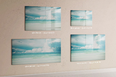 Tableau magnétique effaçable Tableau magnétique avec photos de bord de mer