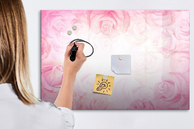 Tableau effaçable magnétique Tableau rose pour photos et notes