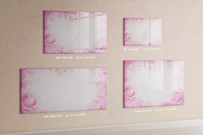 Tableau effaçable magnétique Tableau rose pour photos et notes
