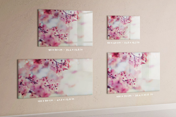 Tableau effaçable magnétique Collage floral avec photos et notes