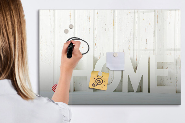 Tableau magnétique effaçable Décoration murale avec des souvenirs personnels