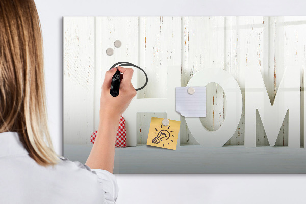 Tableau magnétique effaçable Décoration murale avec des souvenirs personnels