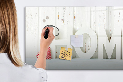 Tableau magnétique effaçable Décoration murale avec des souvenirs personnels