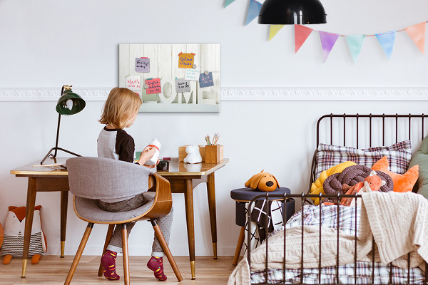 Tableau magnétique effaçable Décoration murale avec des souvenirs personnels