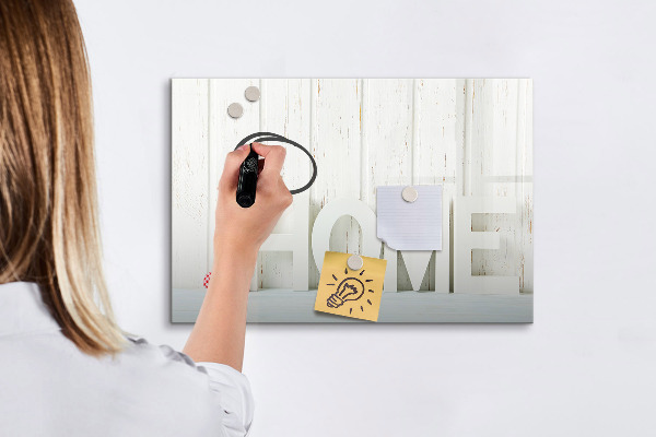 Tableau magnétique effaçable Décoration murale avec des souvenirs personnels