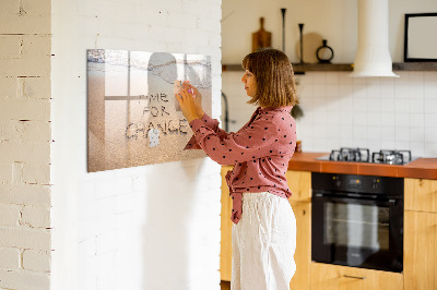 Tableau effaçable magnétique L'heure est aux changements et aux souvenirs