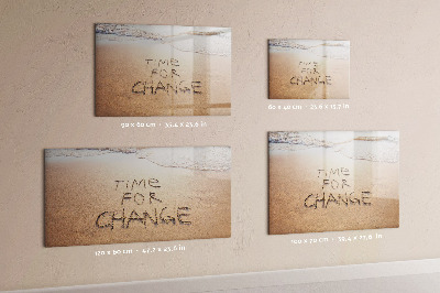 Tableau effaçable magnétique L'heure est aux changements et aux souvenirs
