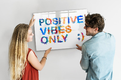 Tableau effaçable magnétique Des ondes positives dans un style coloré