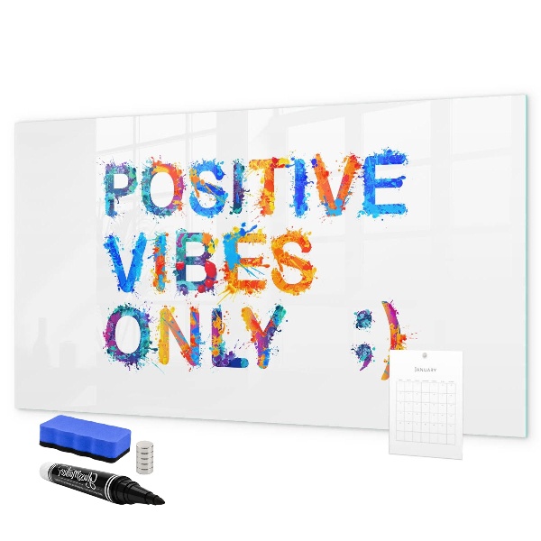 Tableau effaçable magnétique Des ondes positives dans un style coloré