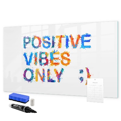Tableau effaçable magnétique Des ondes positives dans un style coloré