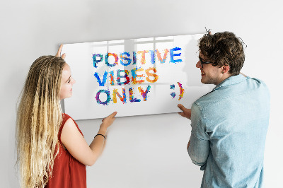 Tableau effaçable magnétique Des ondes positives dans un style coloré